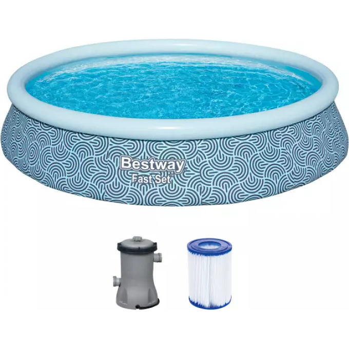Бассейн BESTWAY FAST SET 396х84см, 7340л, фильтр-насос 2006л/ч 57376 BW